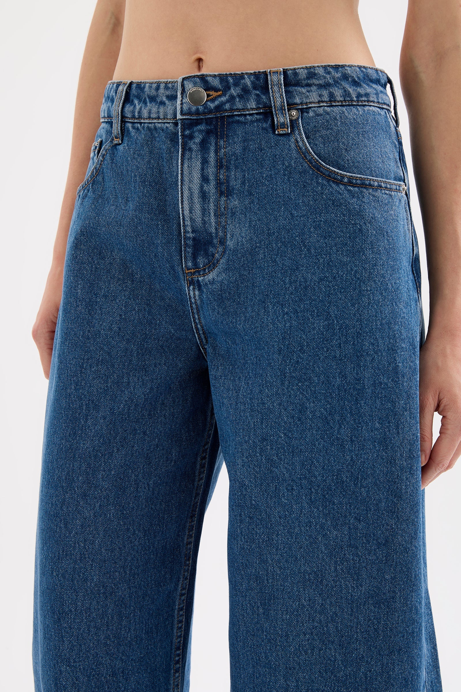 Nude Lucy Organic Barrel Jean - Royal Blue