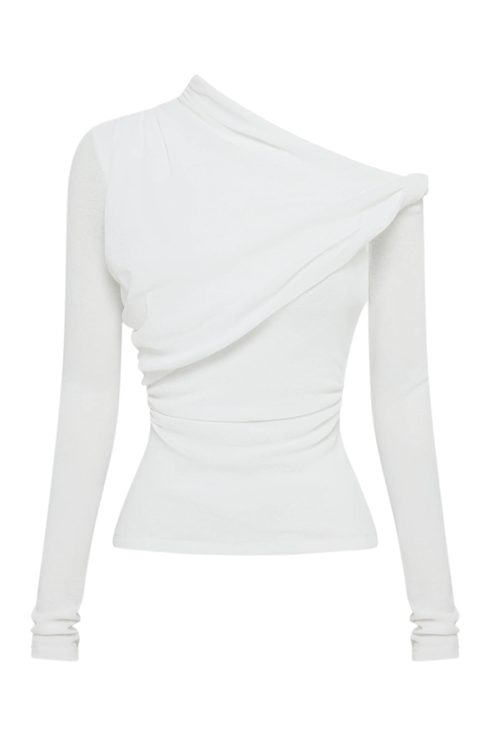 Nude Lucy Piper Mesh LS Top - Salt