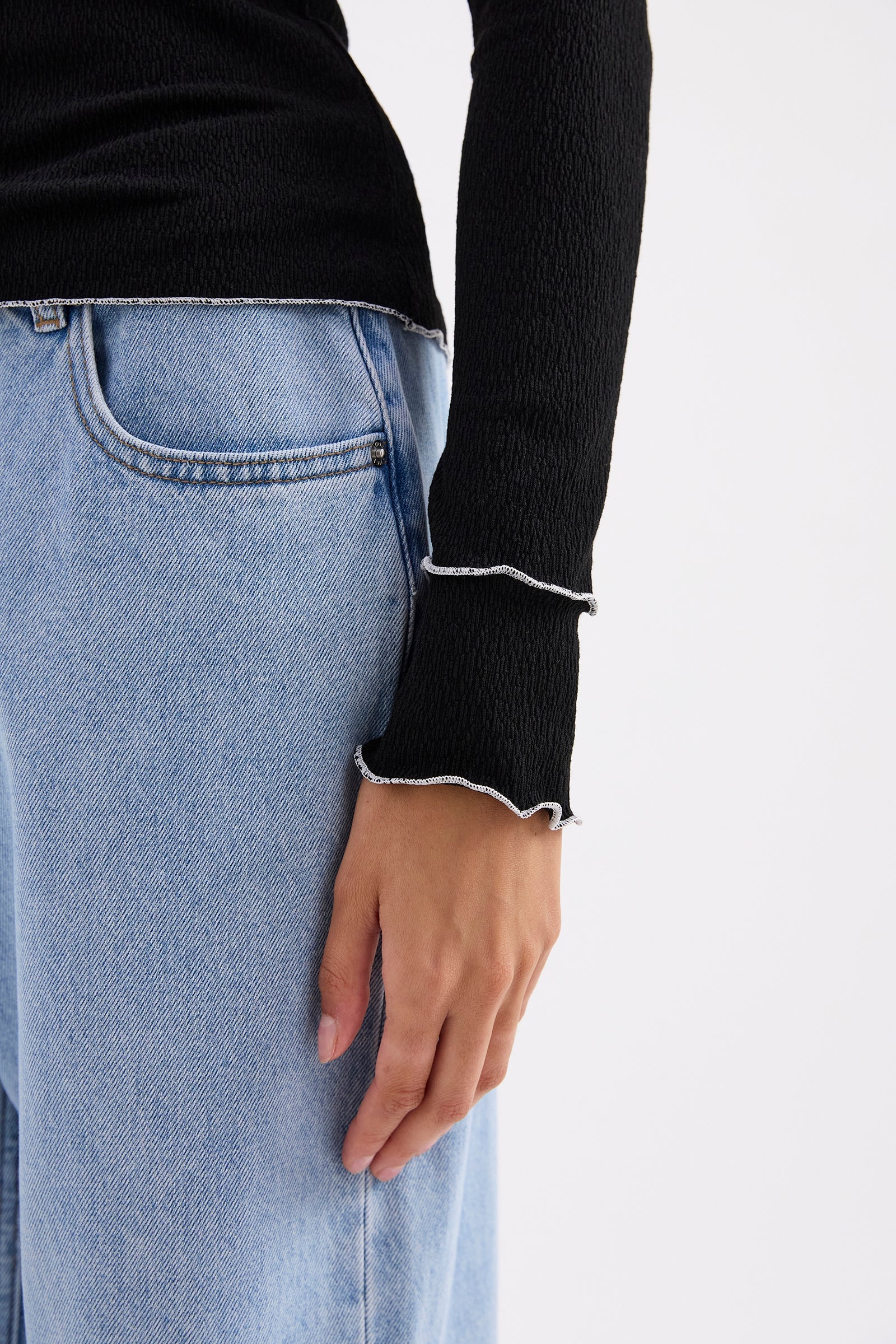 Nude Lucy Ria Top - Black