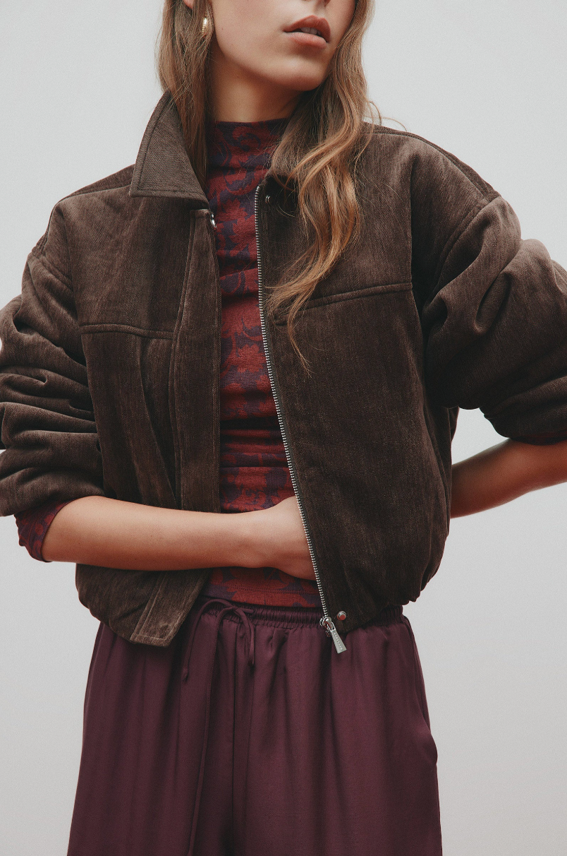 Nude Lucy Sabina Bomber - Espresso