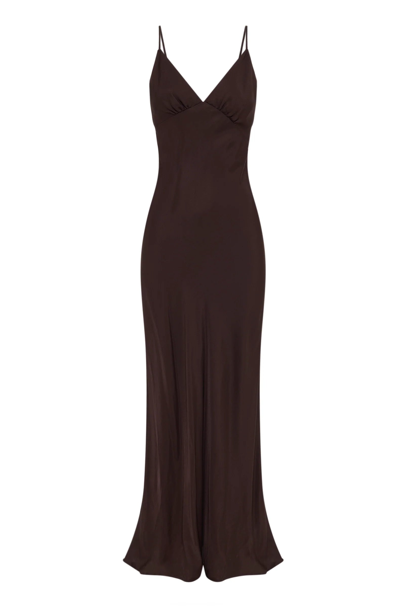 Nude Lucy Tilly Tencel Slip Dress - Chocolate