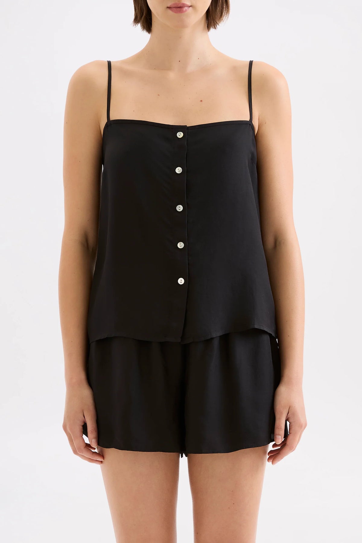 Nude Lucy Willa Tencel Top - Black