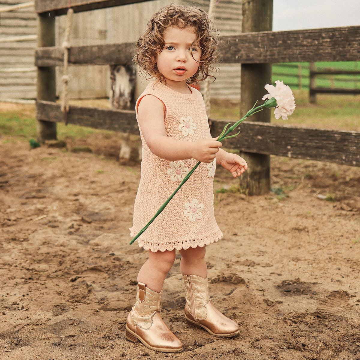 Kynd Crochet Dress - Blooms