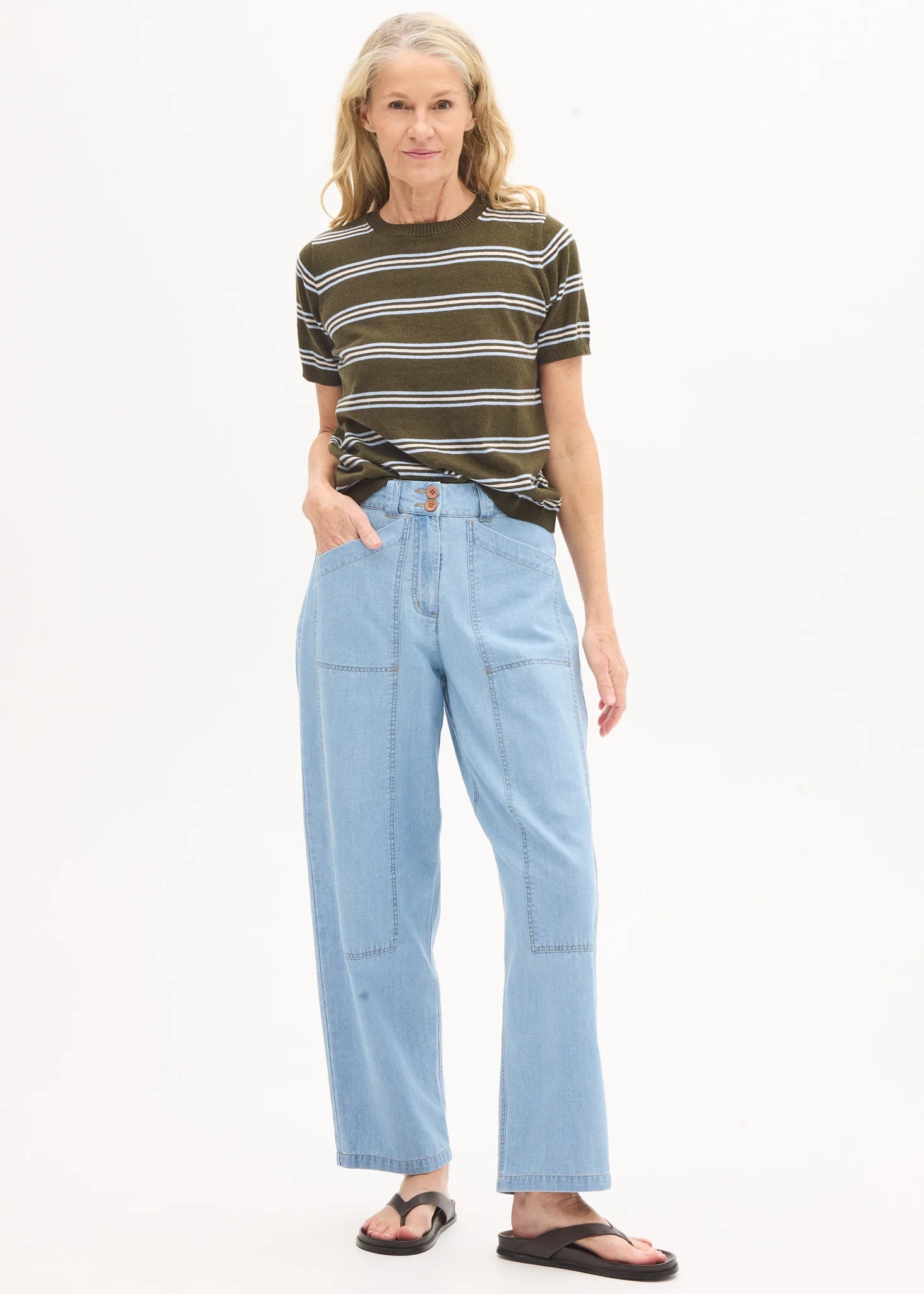 POL Muhle Denim Pant - Light Wash