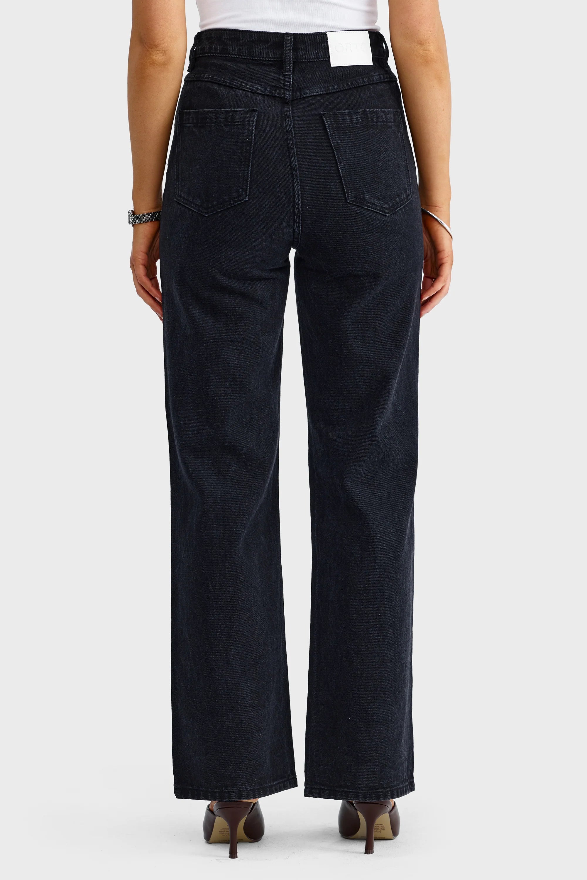 ORTC Arlo High Rise Jean - Washed Black