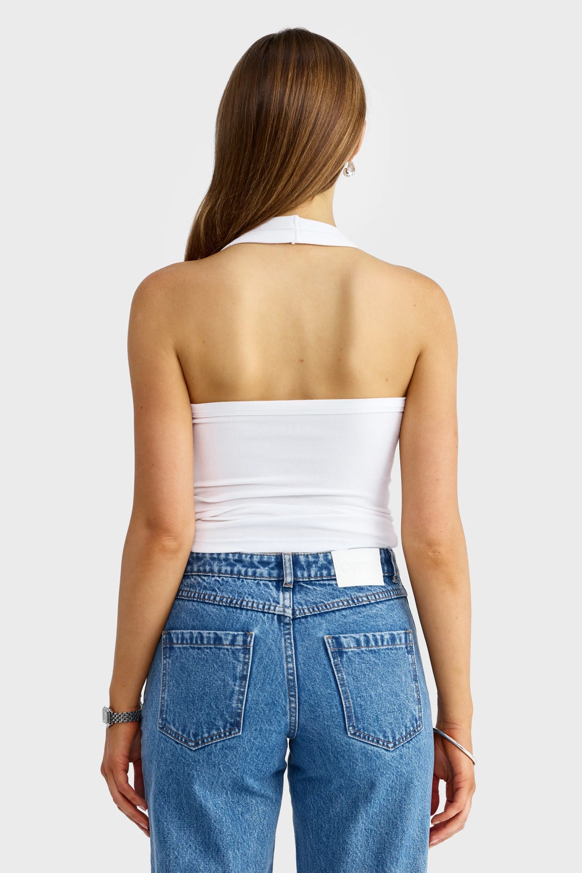 ORTC Margot Halter Tank - White