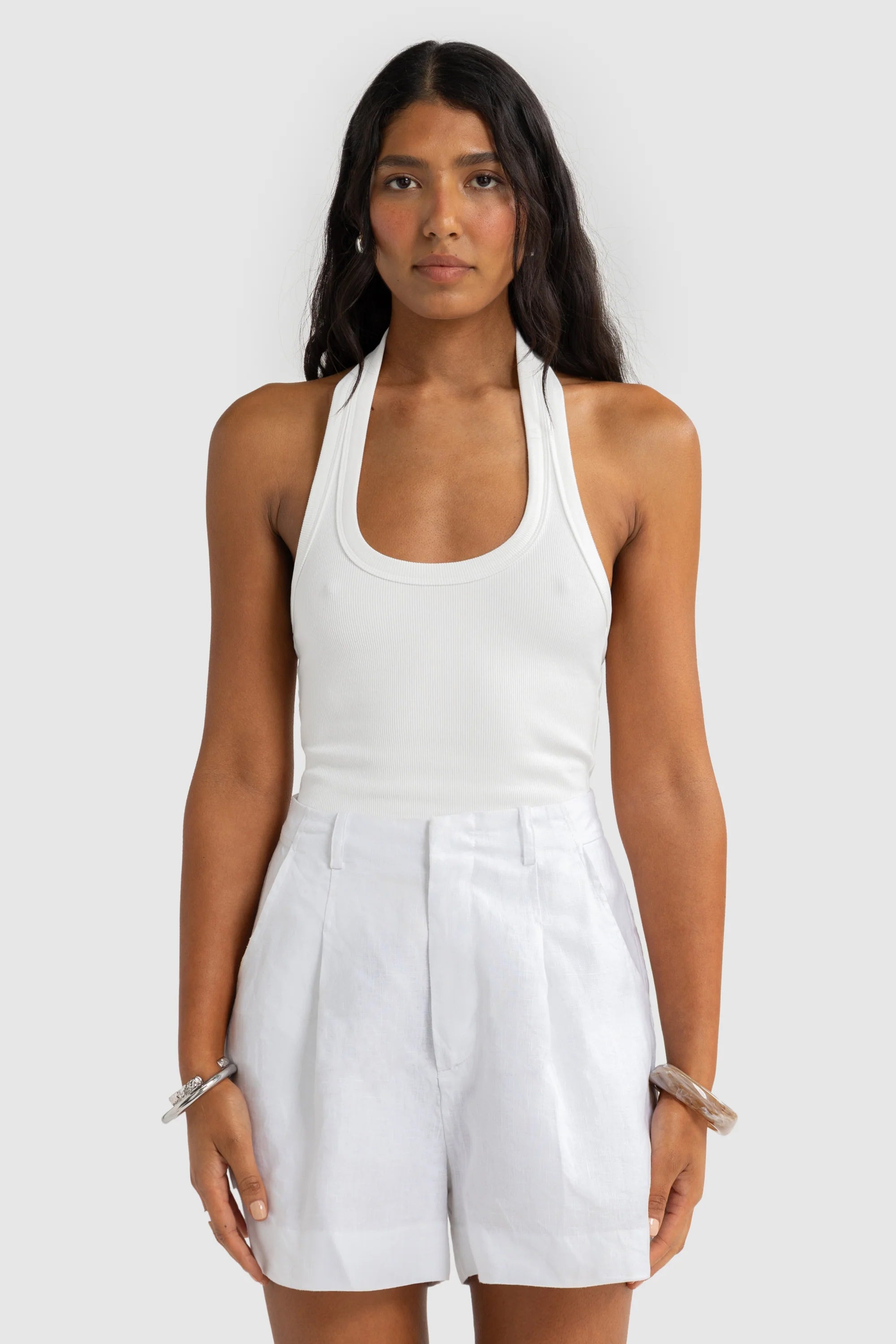 ORTC Savannah Linen Shorts - White