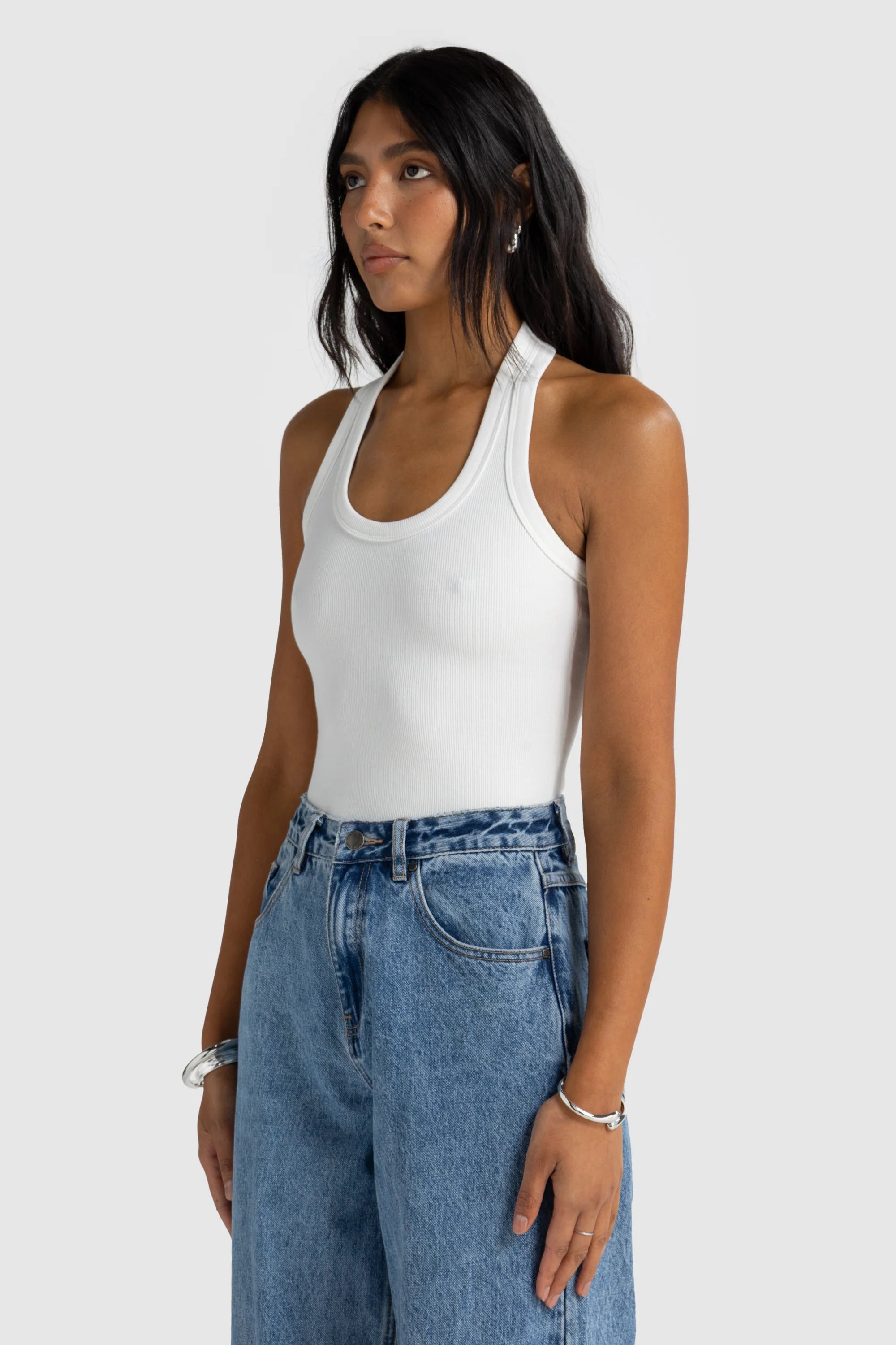 ORTC Sunday Halter Tank - White