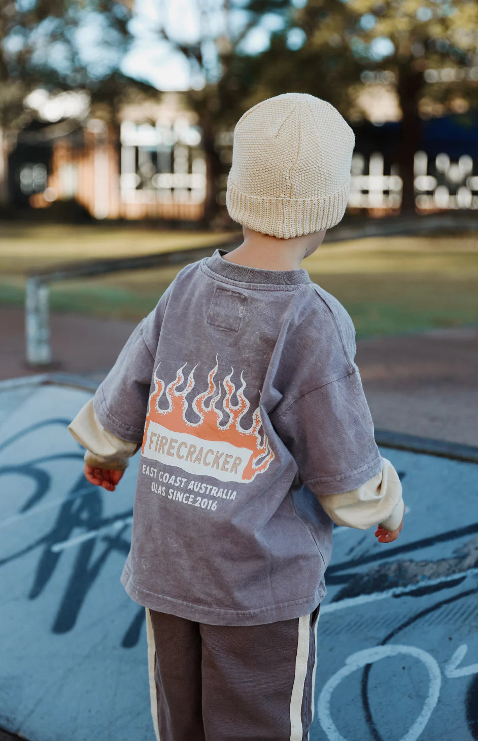 Olas Fire Cracker Longsleeve Mini Tee