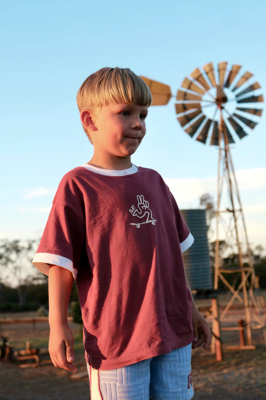 Olas Rollin Tee Mini - Red