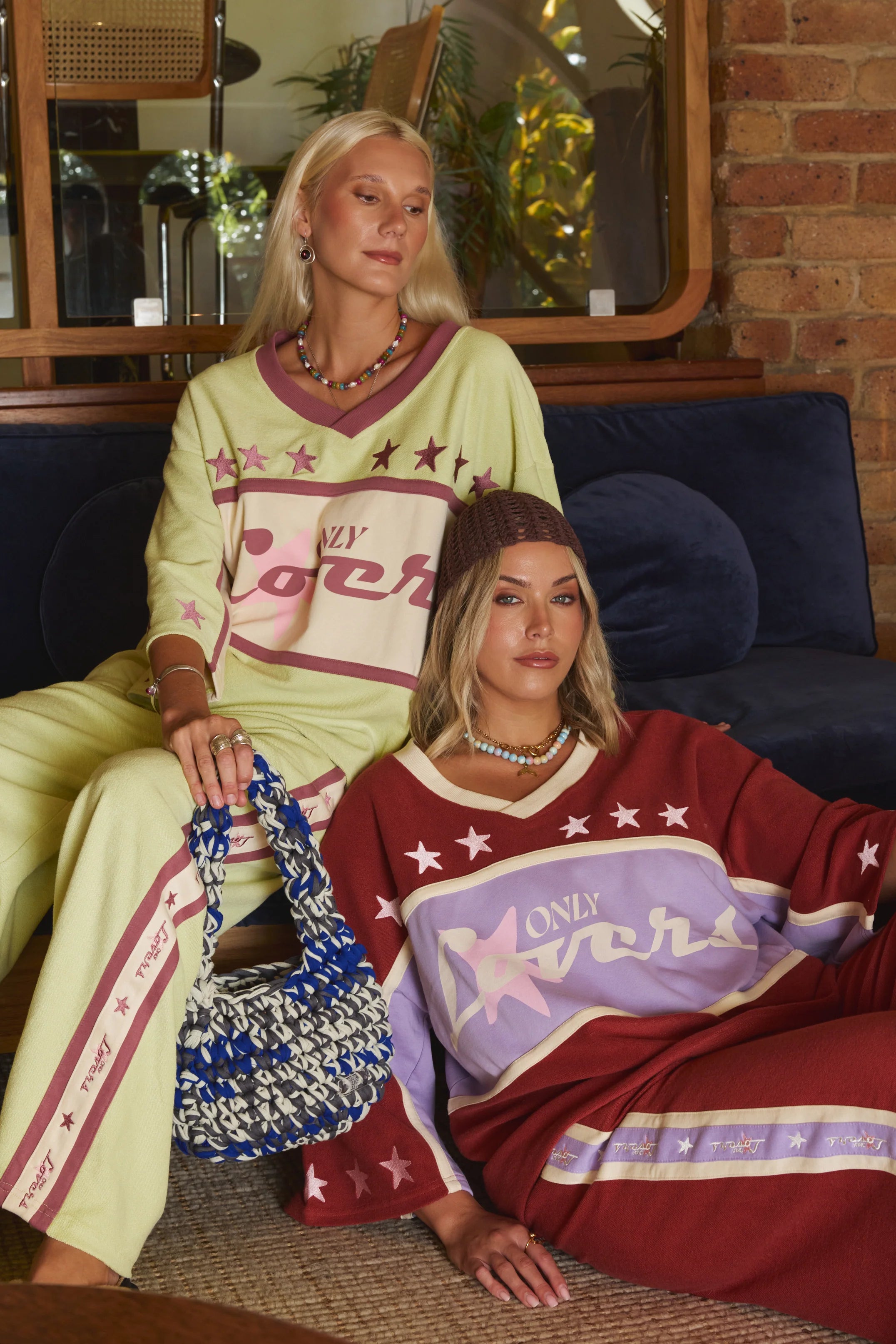 Only Lovers Left Surf League Jersey - Burgundy