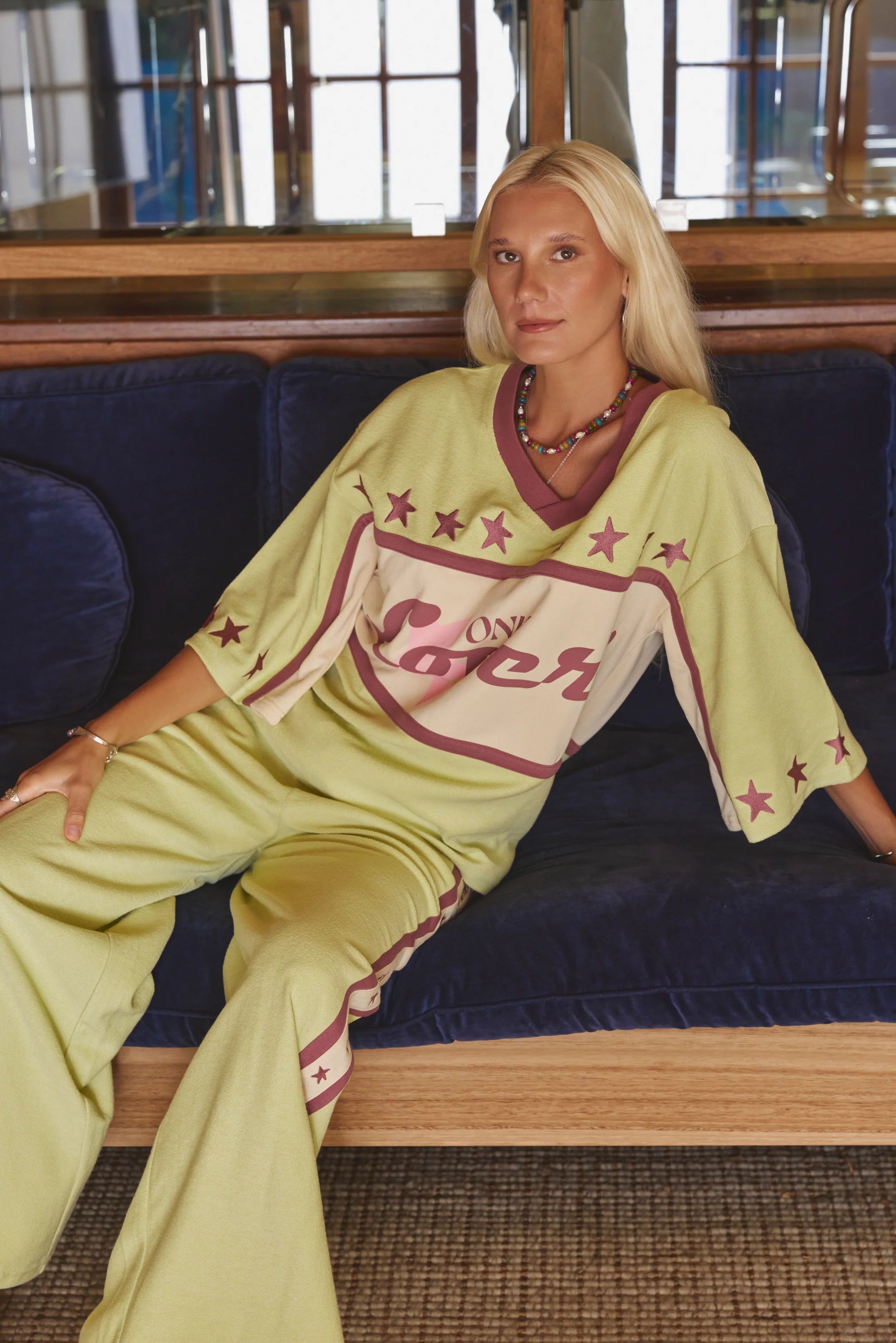 Only Lovers Left Surf League Jersey - Pistachio