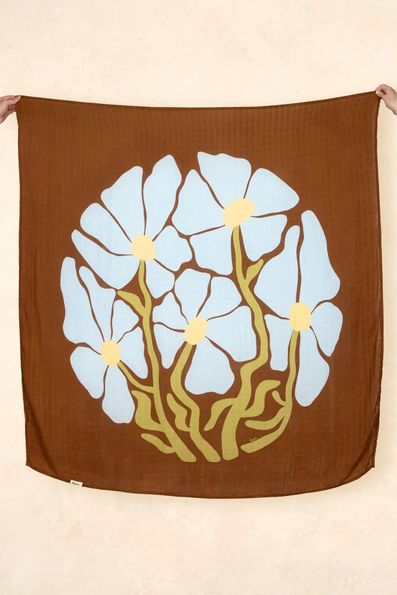 Kiin Organic Cotton + Bamboo Muslin Swaddle - Fluer