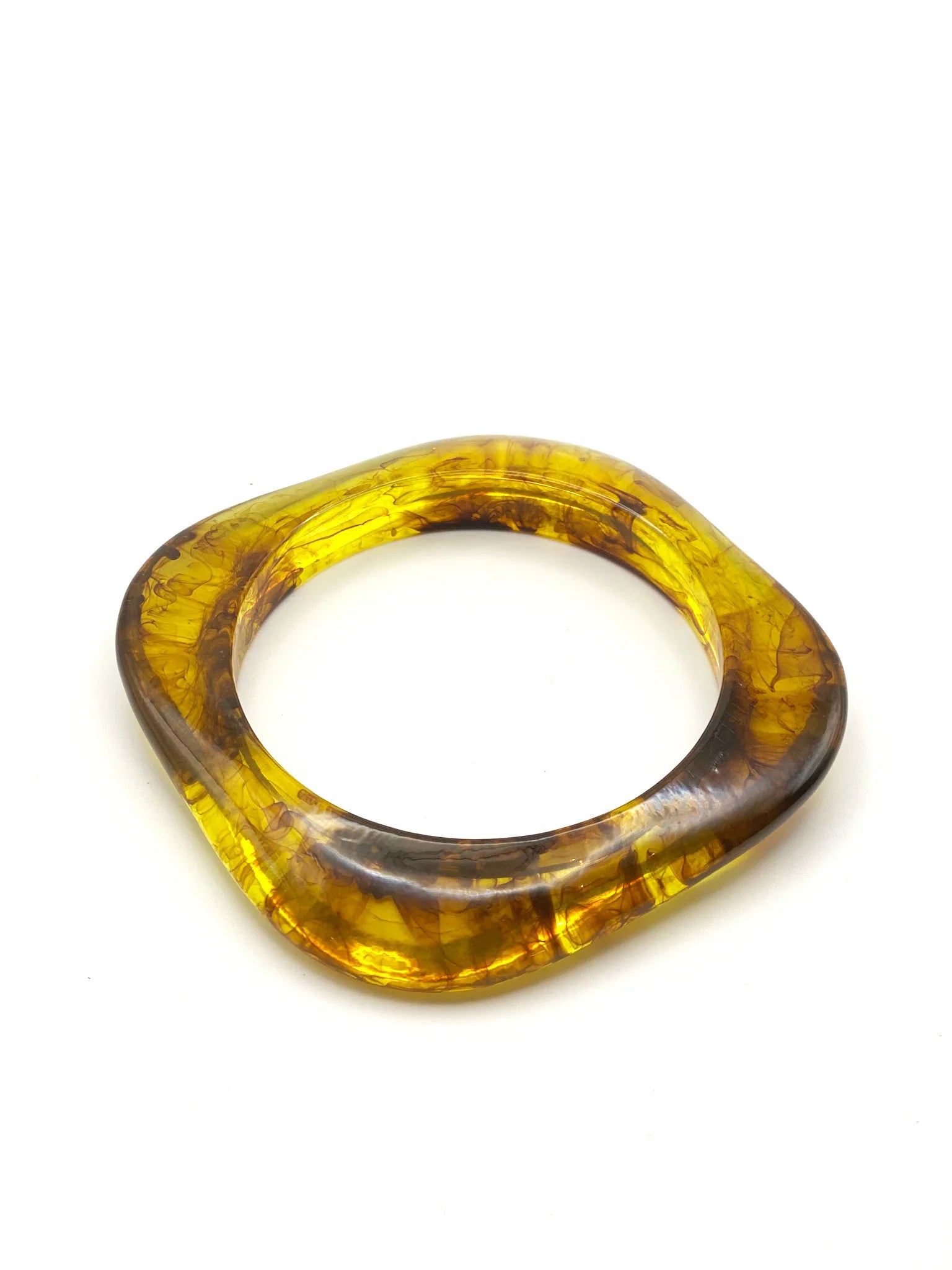 Angels Whisper Organic Resin Bangle - Brown