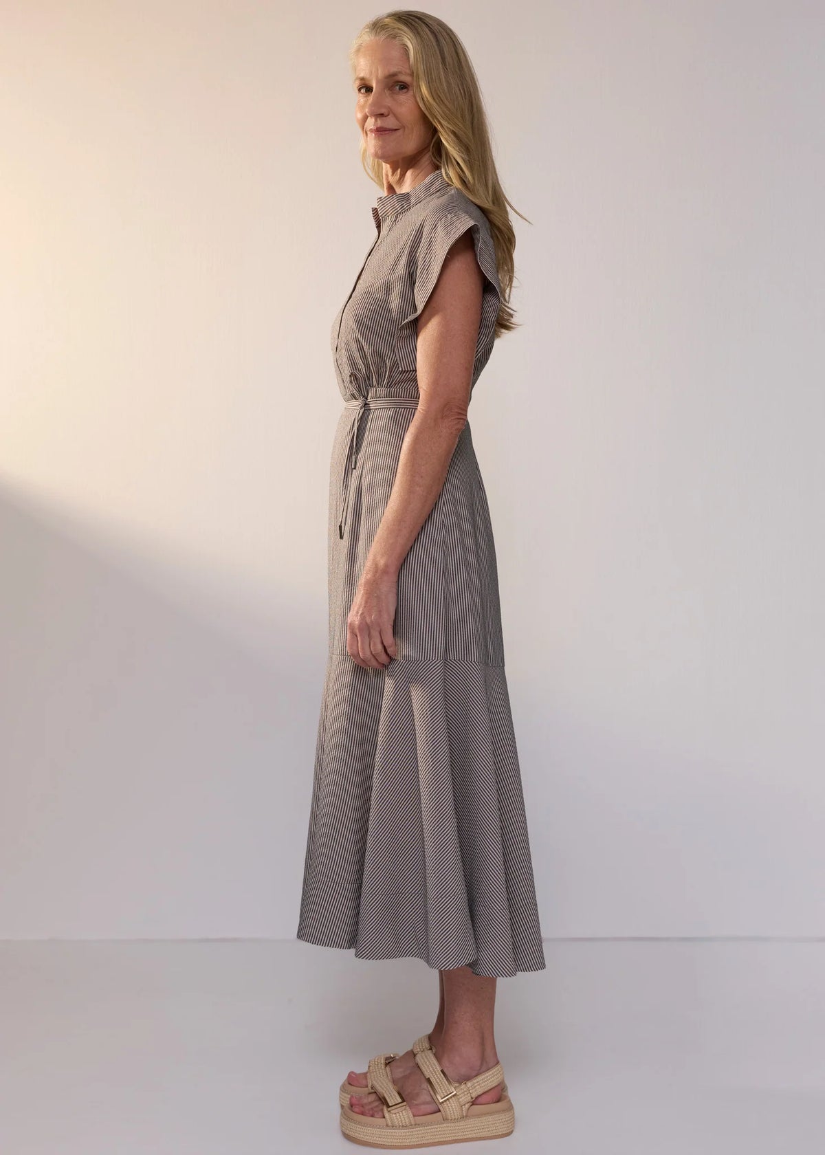 POL Dylan Dress - Shadow Stripe