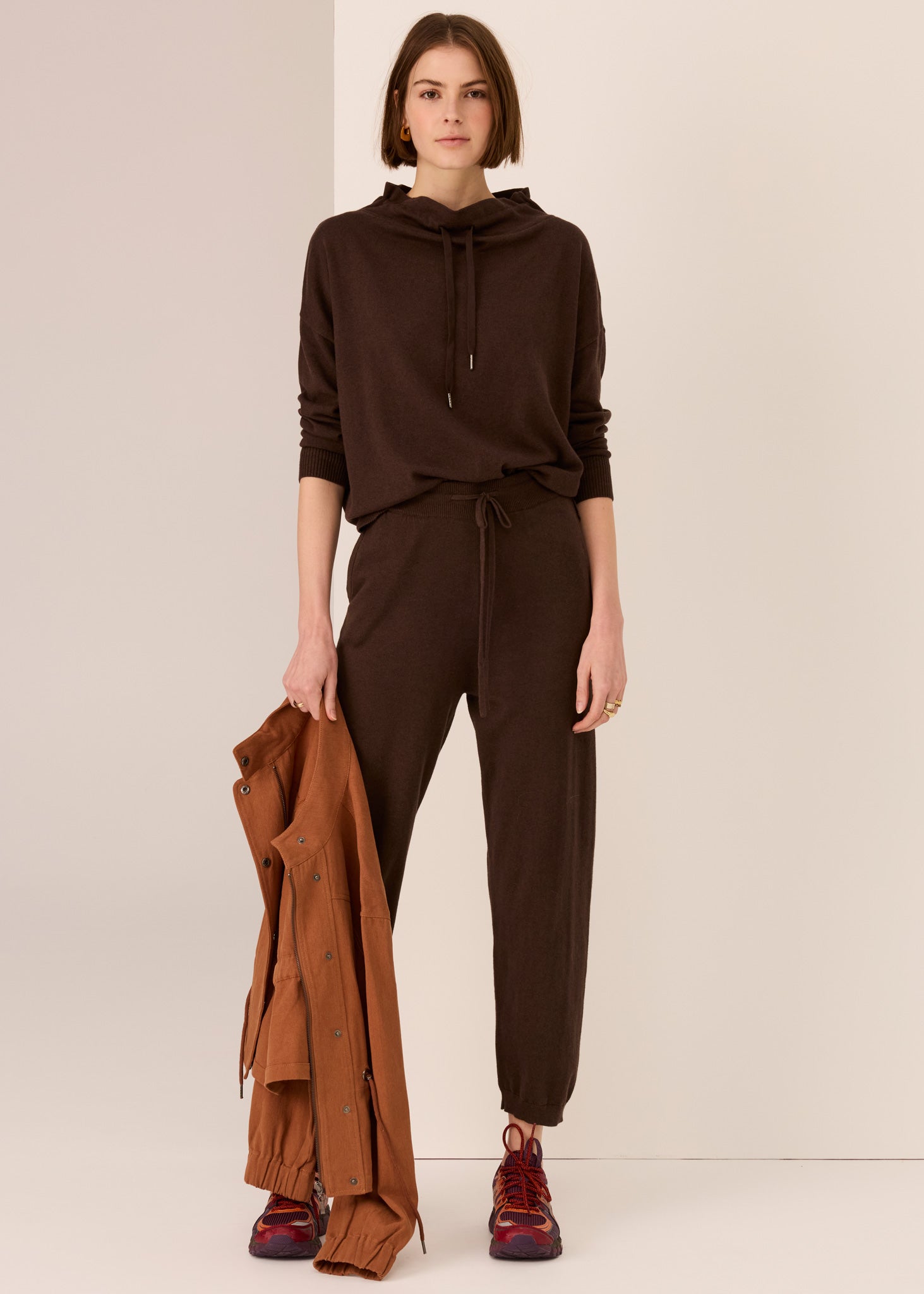 POL Rowan Drawcord Knit - Chocolate