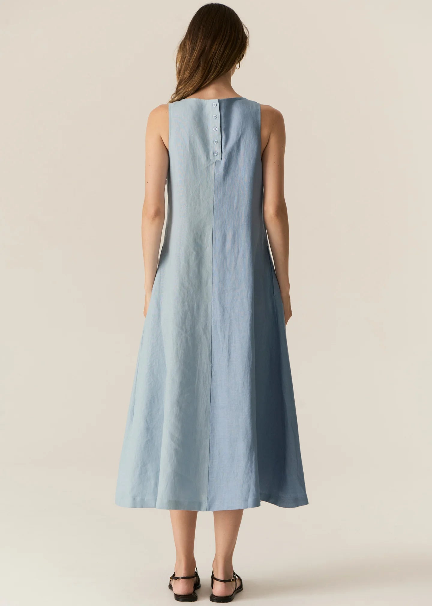 Pol Saga Two Tone Dress - Blue/Light Blue