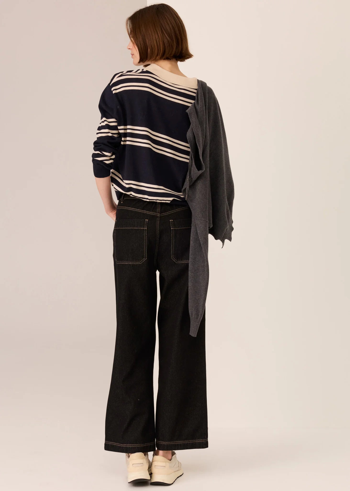 POL Andie Cropped Jean - Black Wash