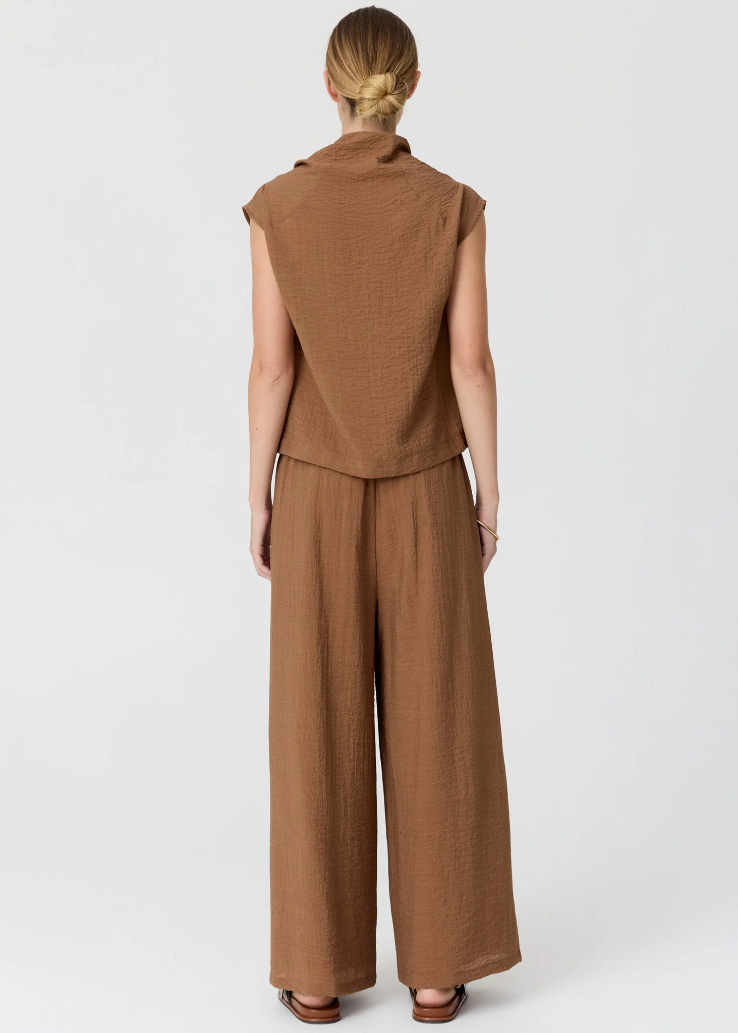 POL Fennel Cowl Neck Top - Ginger