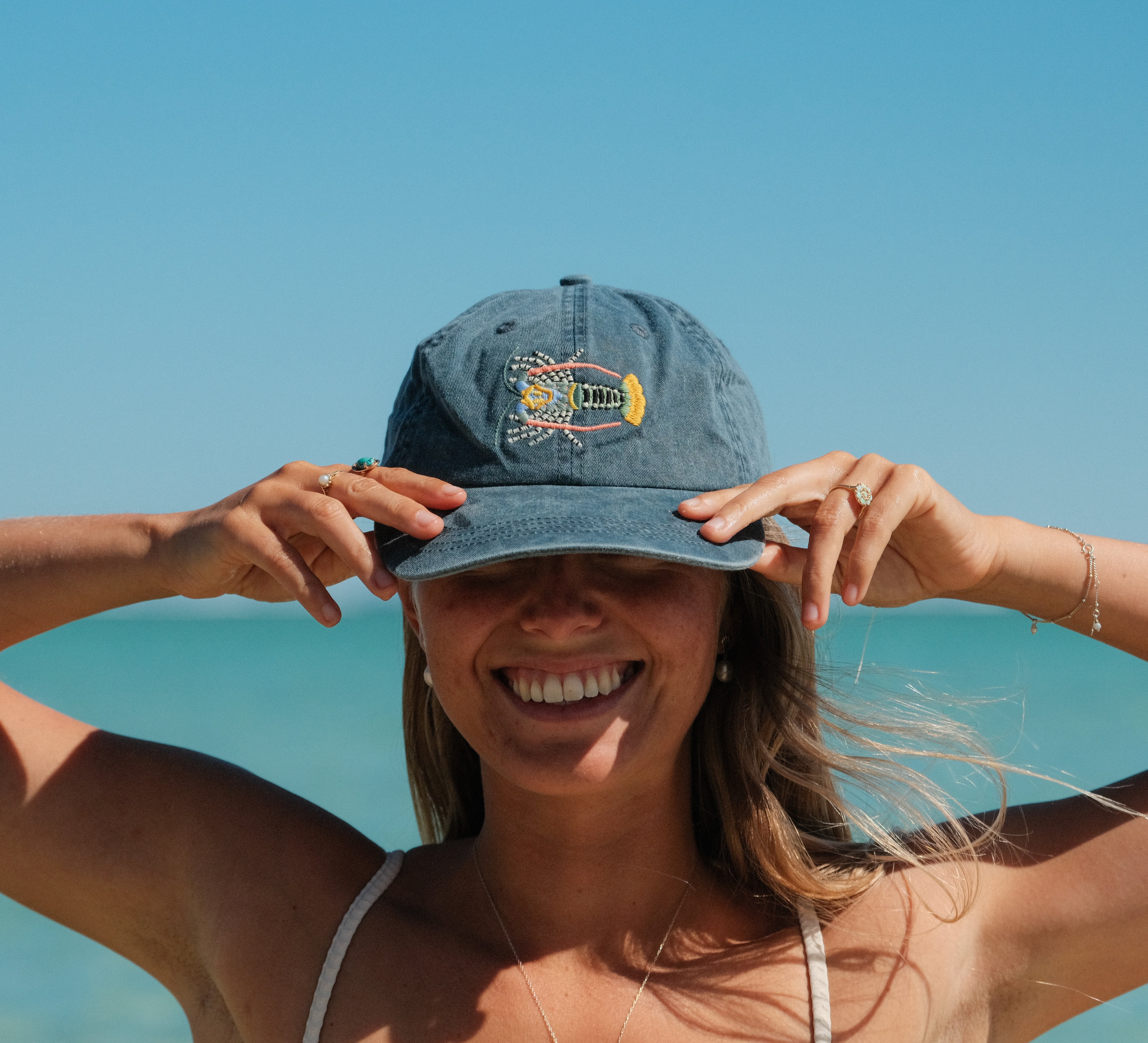 Pallion Point Tropical Rock Lobster Lid - Stone