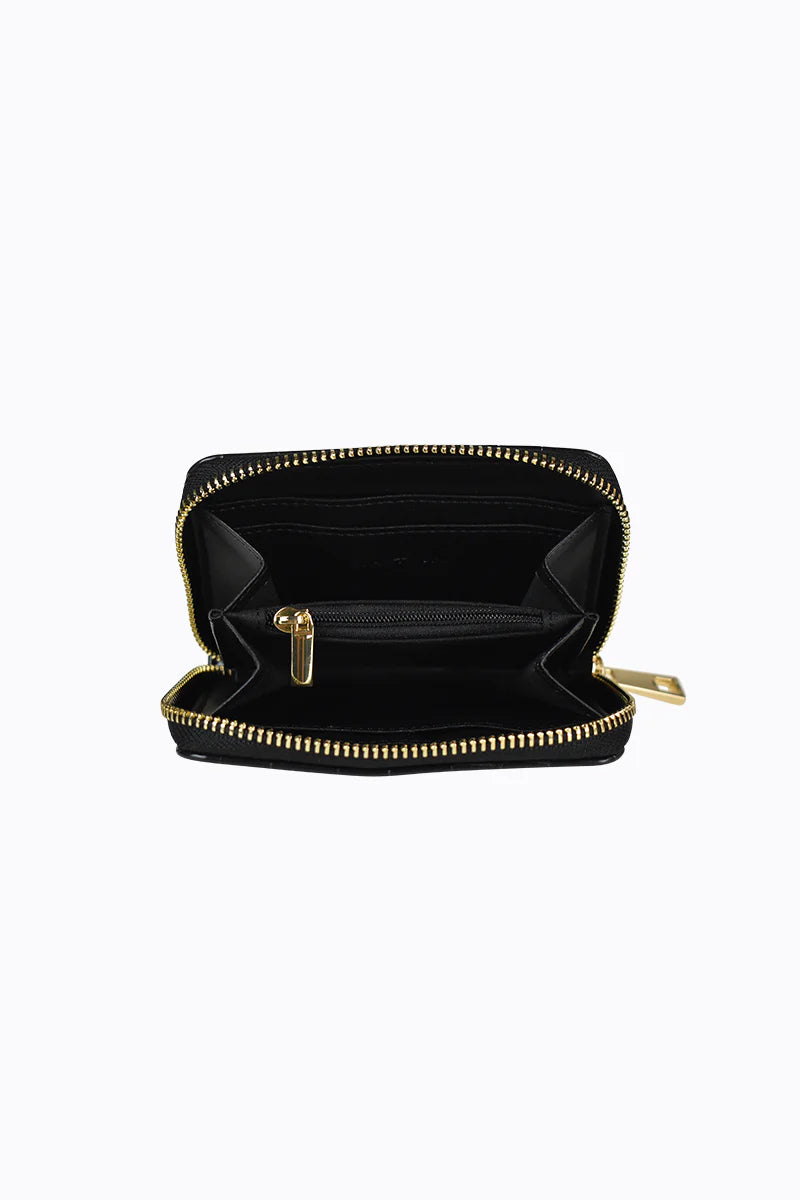 Peta + Jain Benjie Wallet - Black Croc/Gold