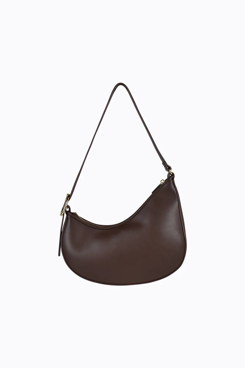 Peta + Jain Cinder Shoulder Bag - Choc/Gold