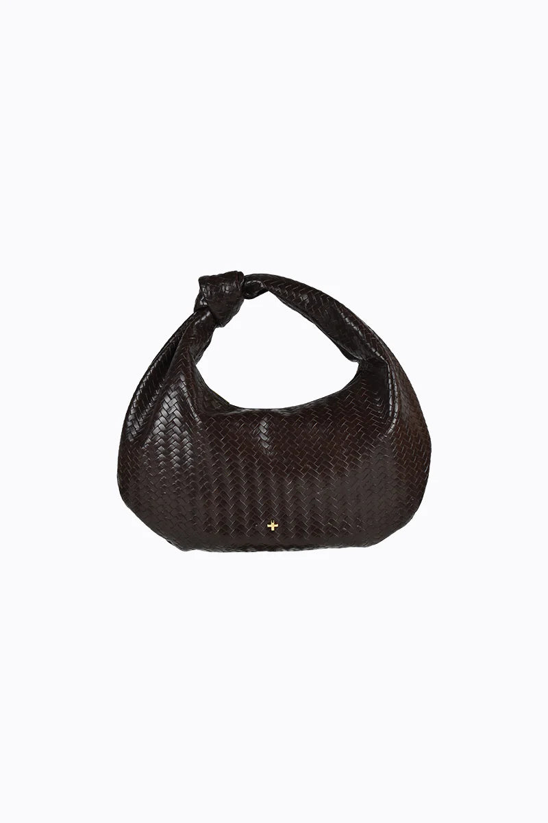 Peta + Jain Evalina Grab Bag - Choc Weave/Gold