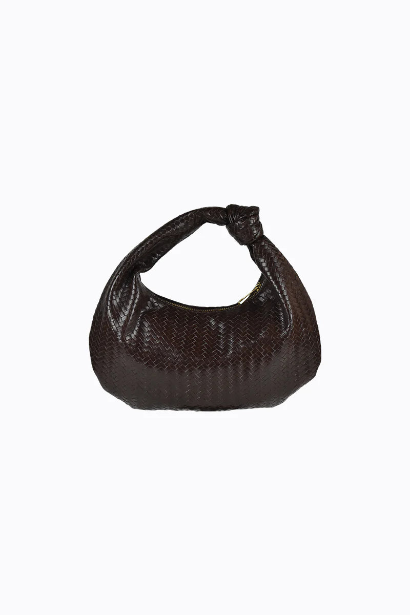 Peta + Jain Evalina Grab Bag - Choc Weave/Gold