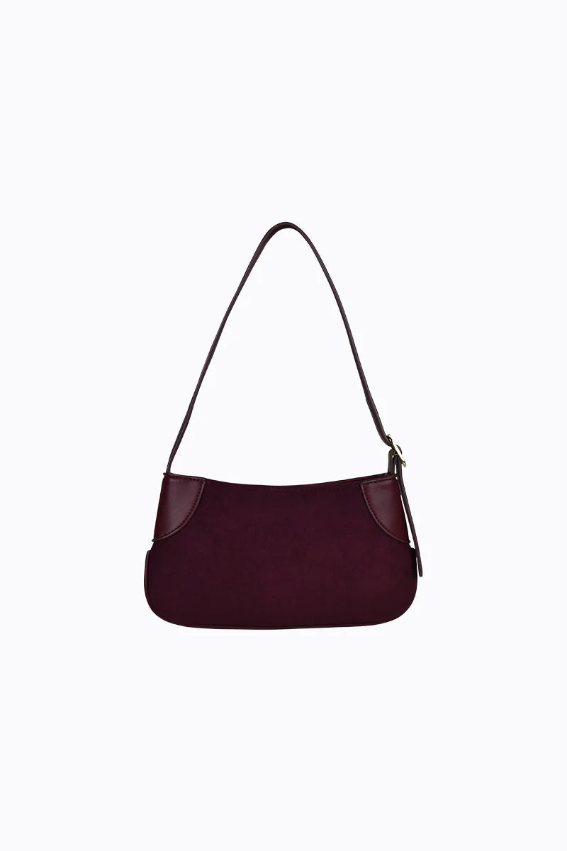 Peta + Jain Glinda Mini Shoulder - Berry Suede