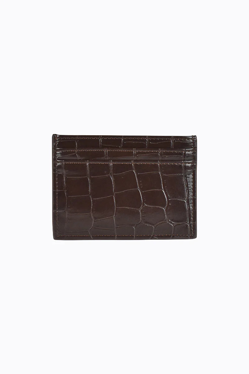 Peta + Jain Izzy Card Holder - Choc/Croc