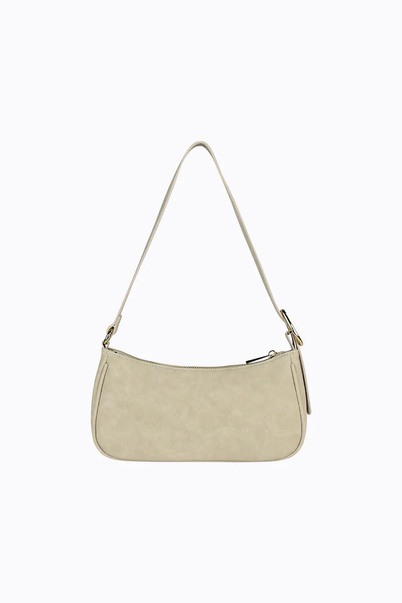 Peta + Jain Jesabel Shoulder Bag - Beige Suede/Gold