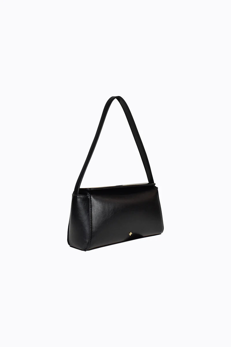 Peta + Jain Kasey Shoulder Bag - Black Smooth/Gold