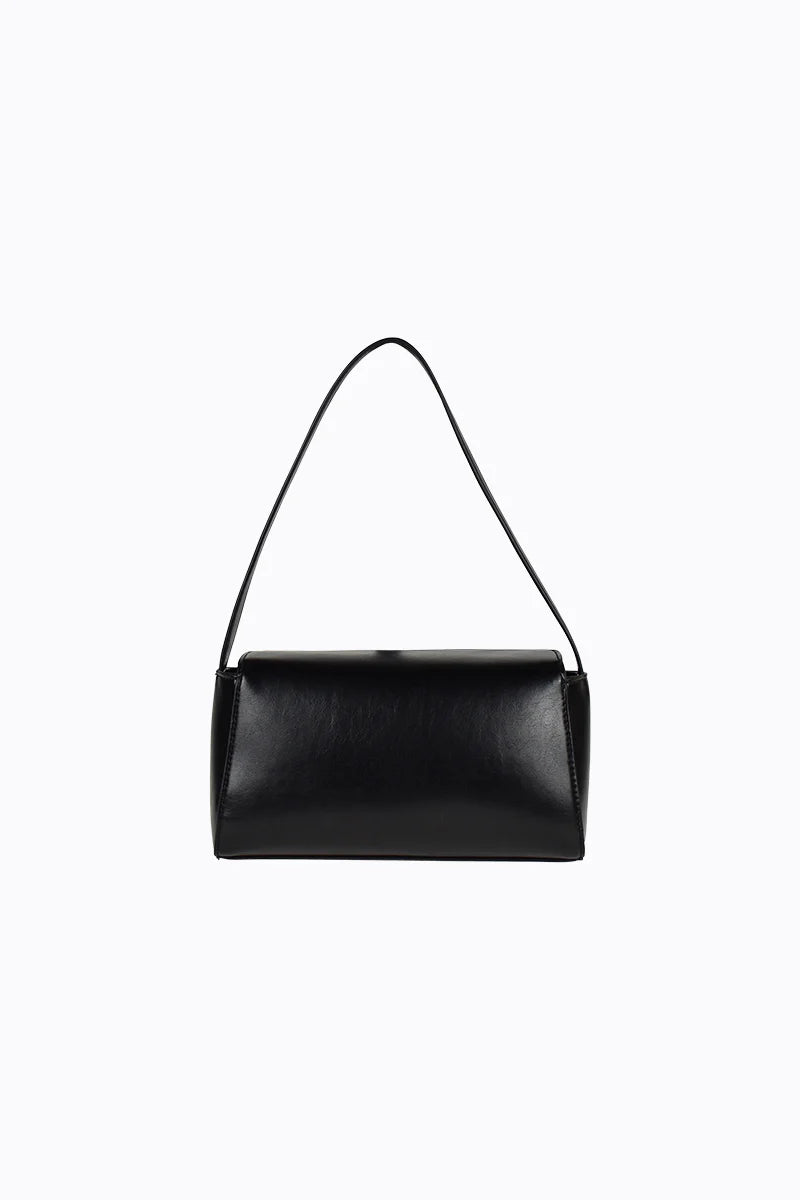 Peta + Jain Kasey Shoulder Bag - Black Smooth/Gold