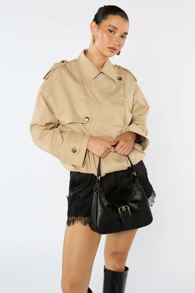 Peta + Jain Millie Scoop Shoulder Bag - Black/Gold