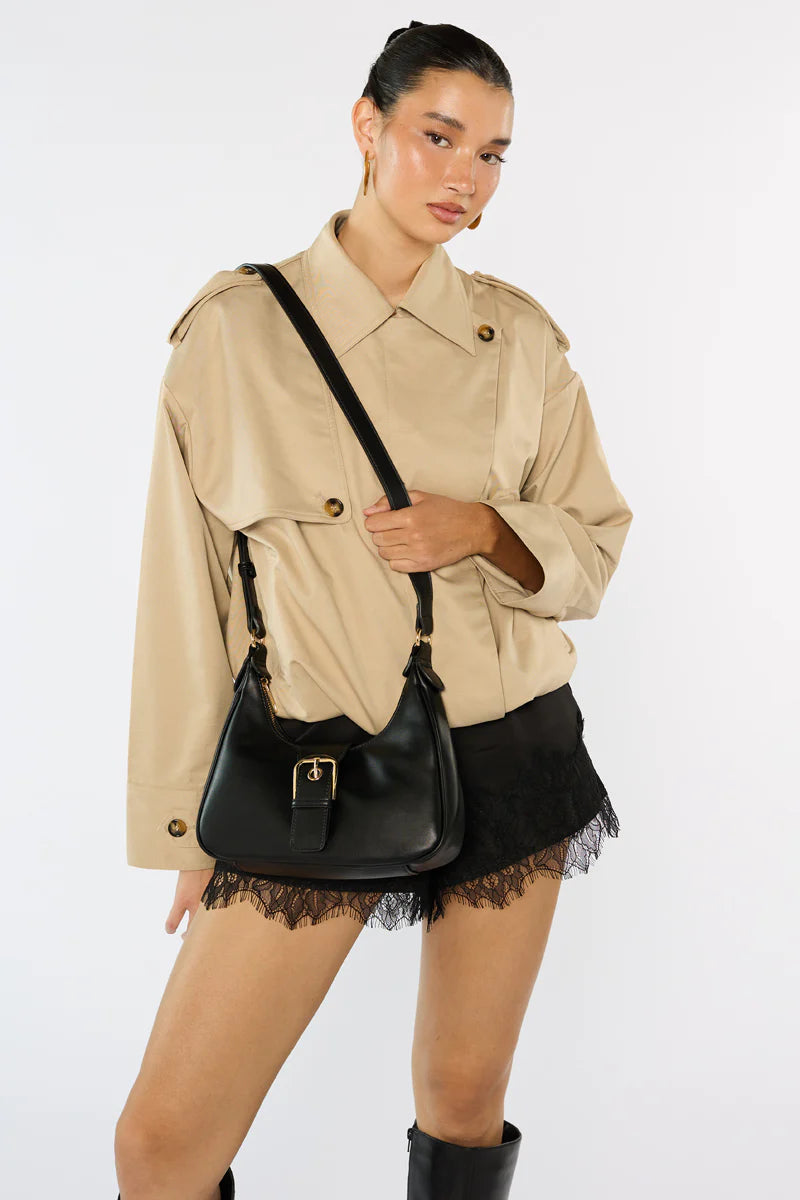 Peta + Jain Millie Scoop Shoulder Bag - Black/Gold