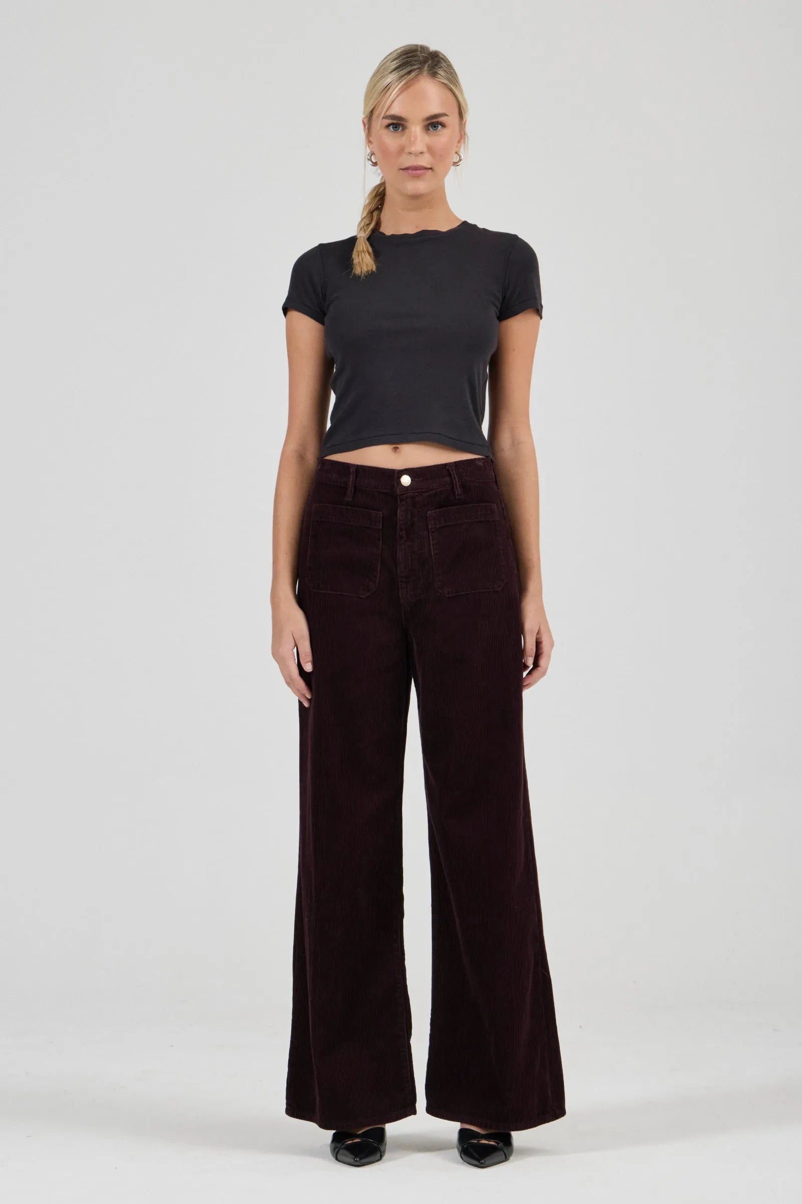 Rollas Relaxed Sailor Long Cord - Dark Cherry