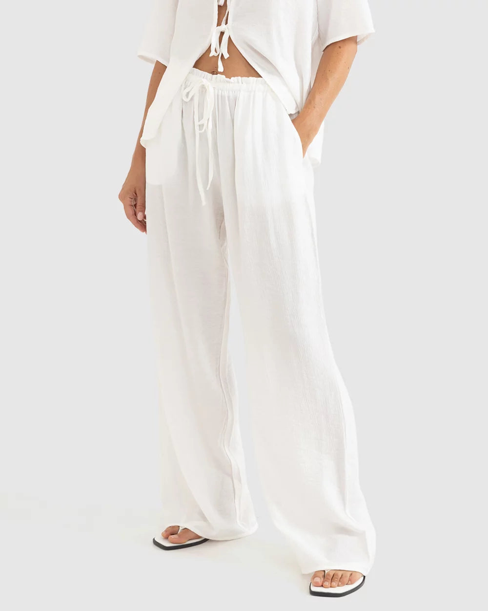 Rhythm Airlie Beach Pant - White