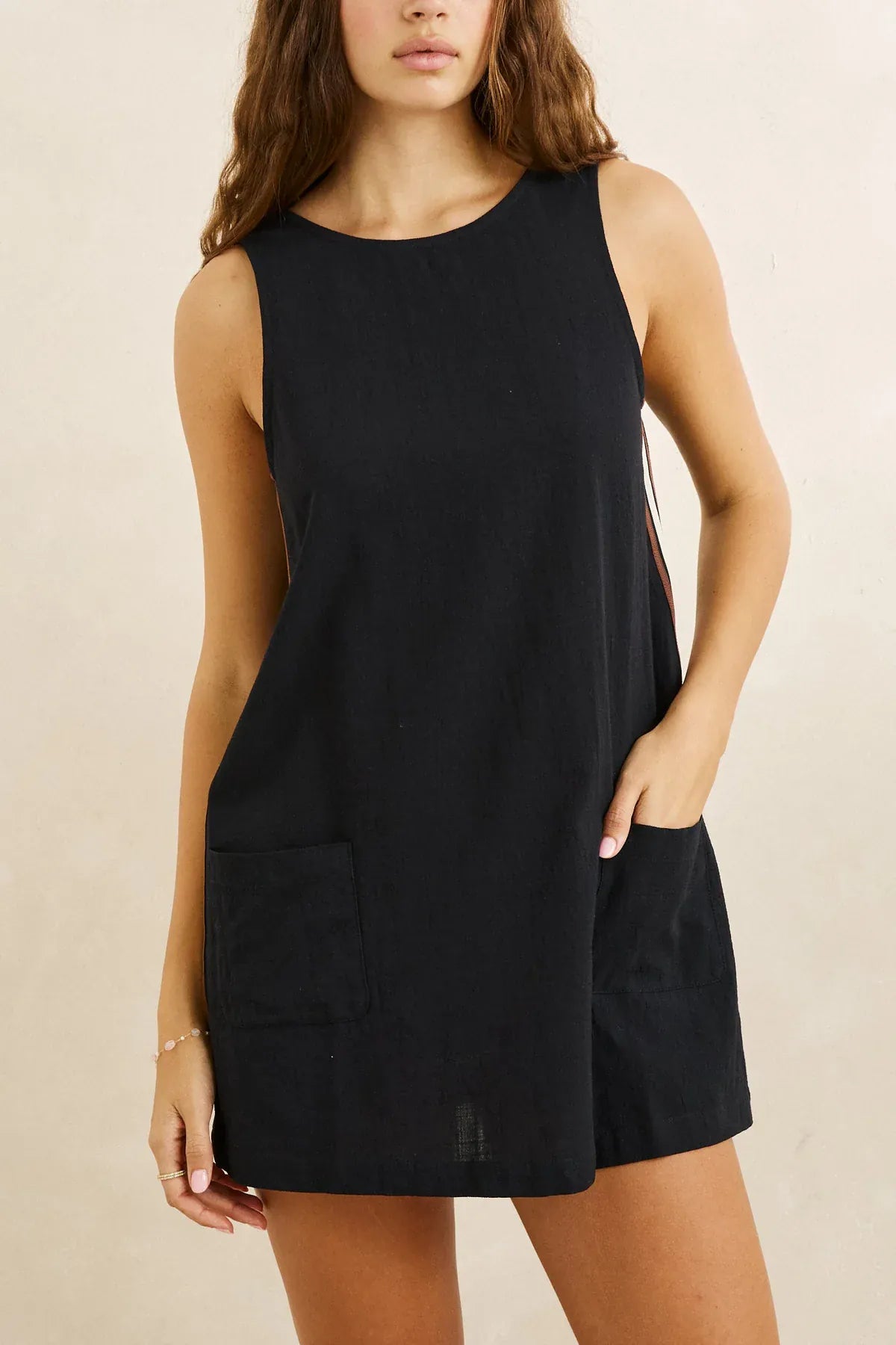 Rhythm Hanalei Mini Dress Black