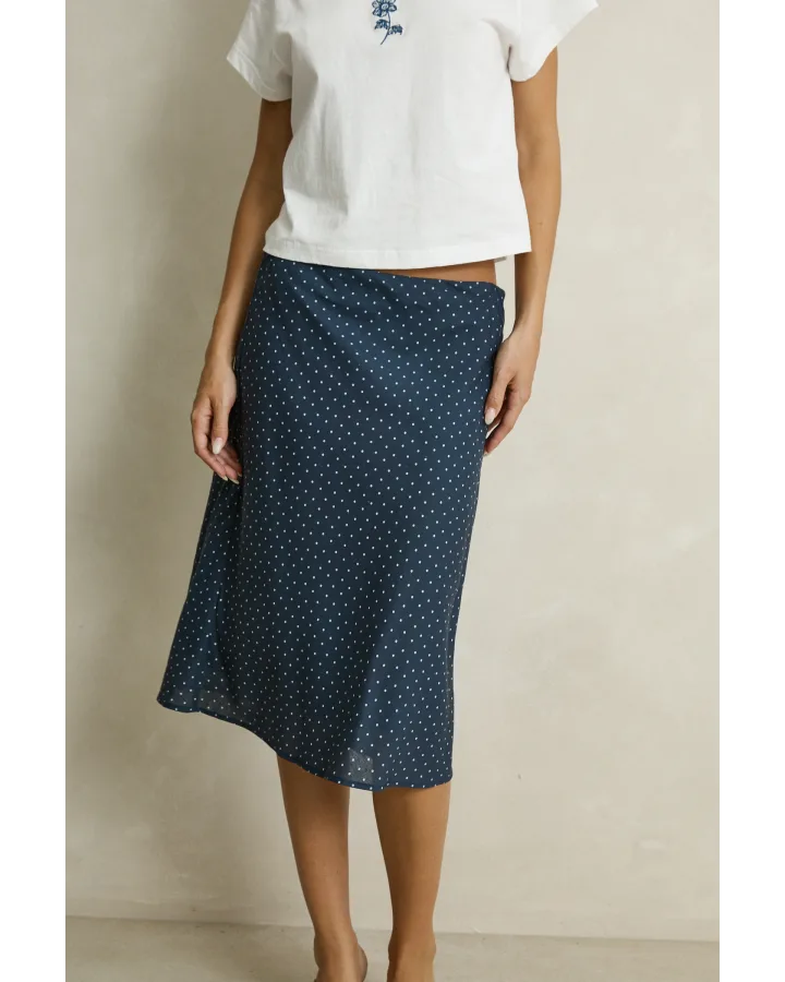 Rhythm Maisy Midi Skirt - Blue