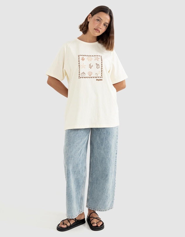 Rhythm Sea Ranch Shell Tee - Vintage White