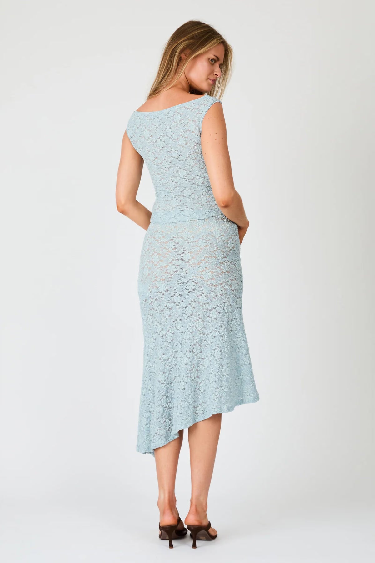 Rollas Fia Lace Top - Mist