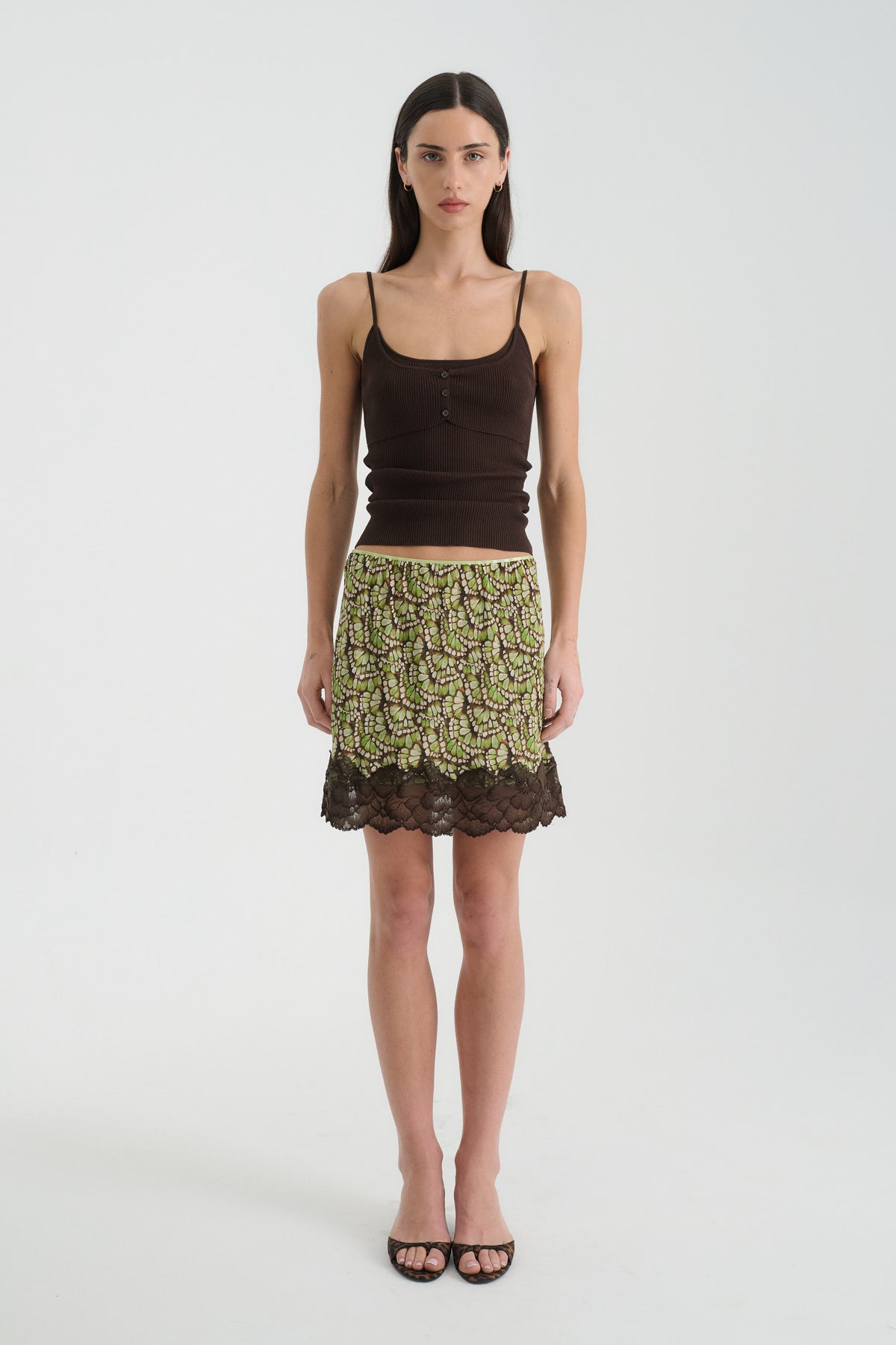 Rowie Marina Silk Mini Skirt - Papillon