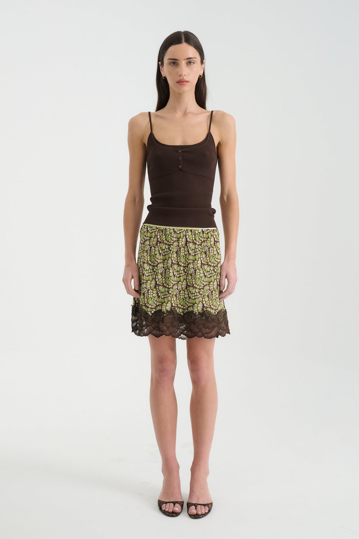 Rowie Marina Silk Mini Skirt - Papillon