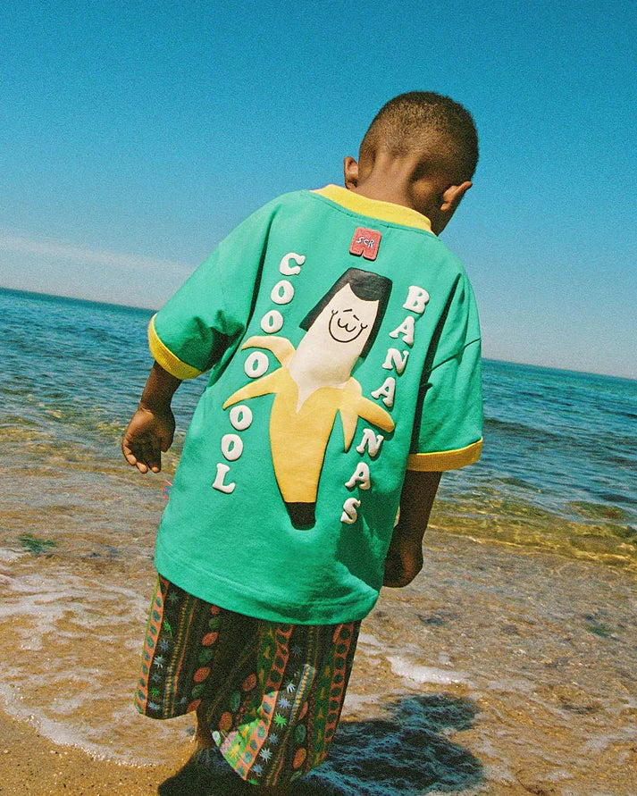 Sandcastle Rascals Ringer Tee - Green