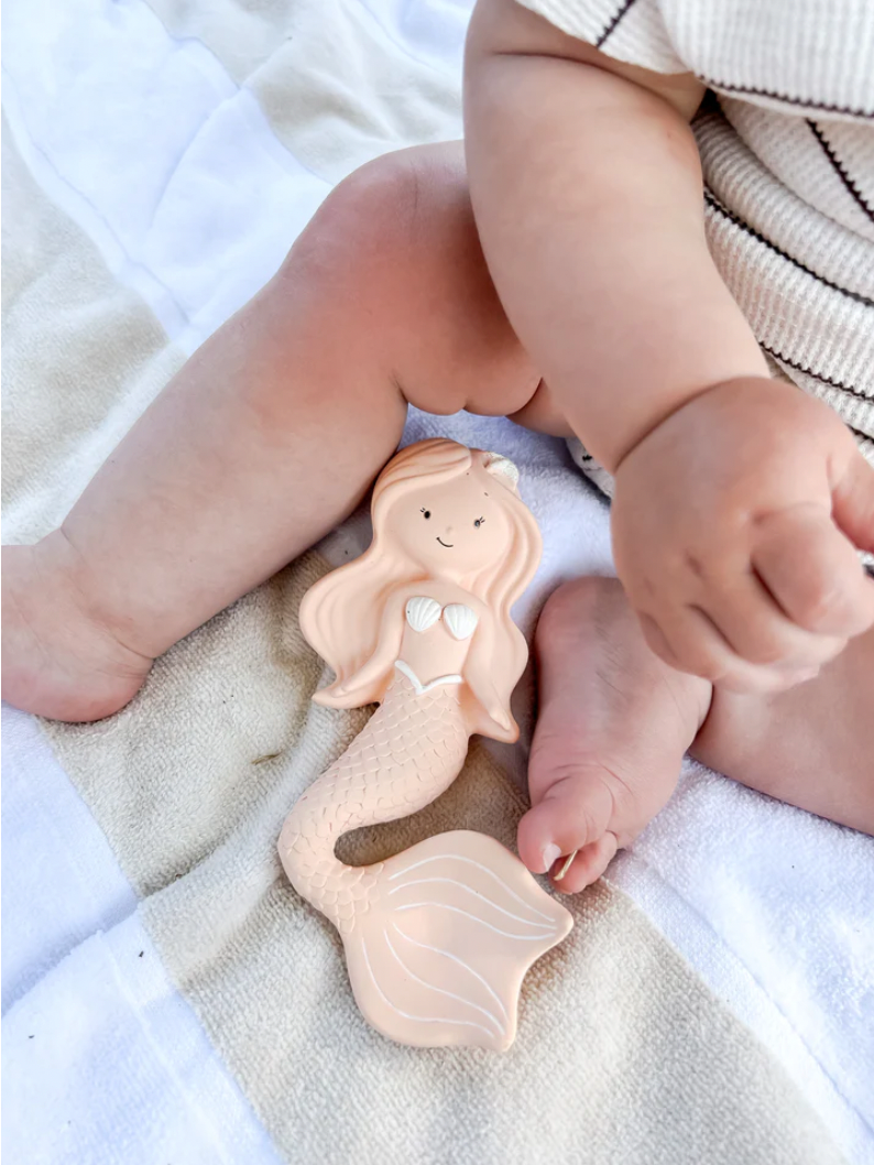 Winnie Parkes Mermaid Teether - Peach