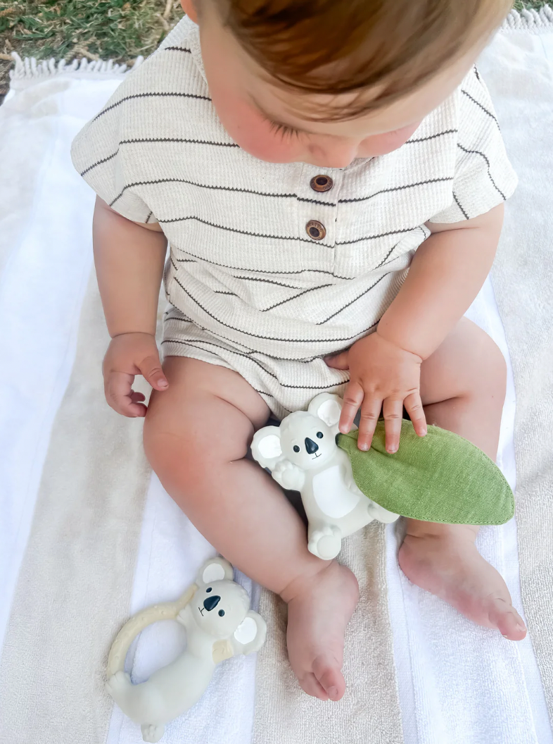 Winnie Parkes Koala Teething Rattle & Scrunch