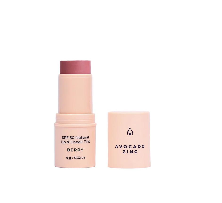 SPF 50 Natural Lip & Cheek Tint - Berry