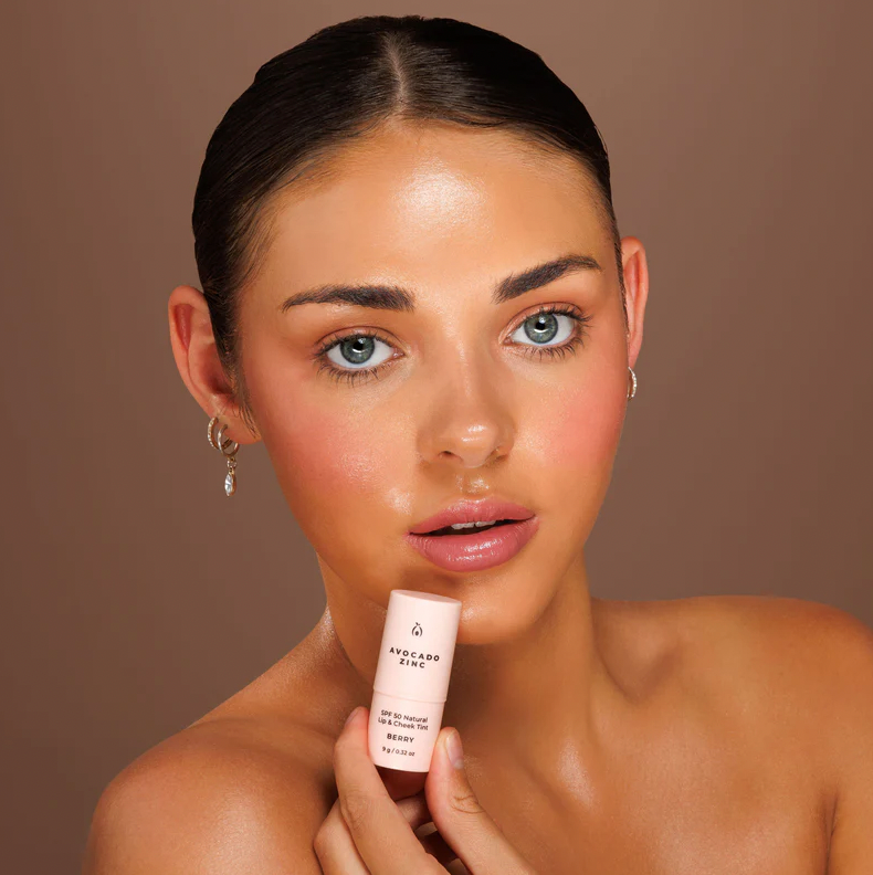 SPF 50 Natural Lip & Cheek Tint - Berry