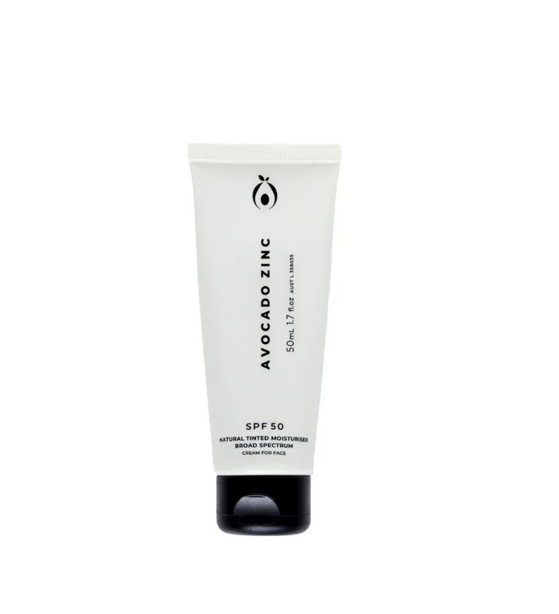 Avocado Zinc SPF 50 Natural Tinted Moisturiser - Light