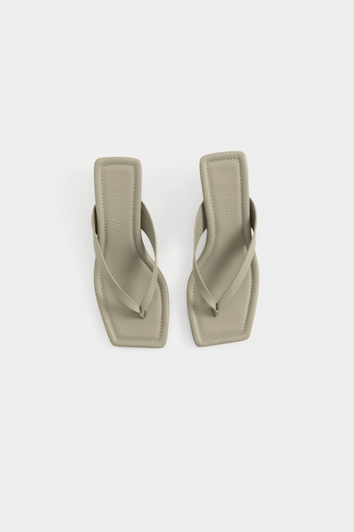 Nude Lucy Gael leather Heel - Sage